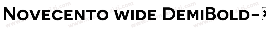 Novecento wide DemiBold-半粗体字体转换